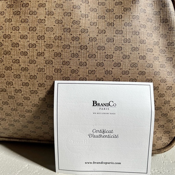 Gucci Authentic Vintage XL Micro GG Web Monogram Canvas Travel Bag w/ COA - Picture 4 of 14